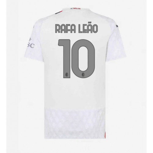 Fotballdrakt Dame AC Milan Rafael Leao #10 Bortedrakt 2023-24 Kortermet